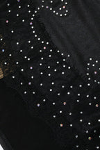 Beading Applique High Slit Sequin Dress Lavish Daily