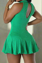 Sleeveless Ribbed Mini Dress Lavish Daily