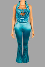 Halter Neck Sleeveless Bodycon Jumpsuit Lavish Daily