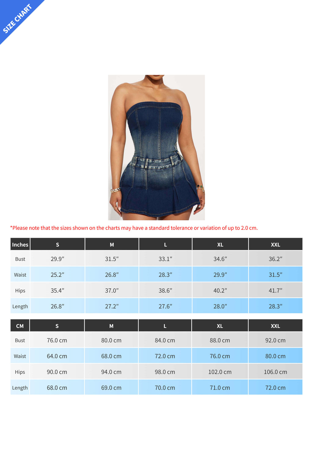 Pleated Denim Mini Dress Lavish Daily