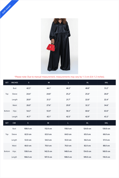Drawstring Top & Wide Leg Pants Set Lavish Daily