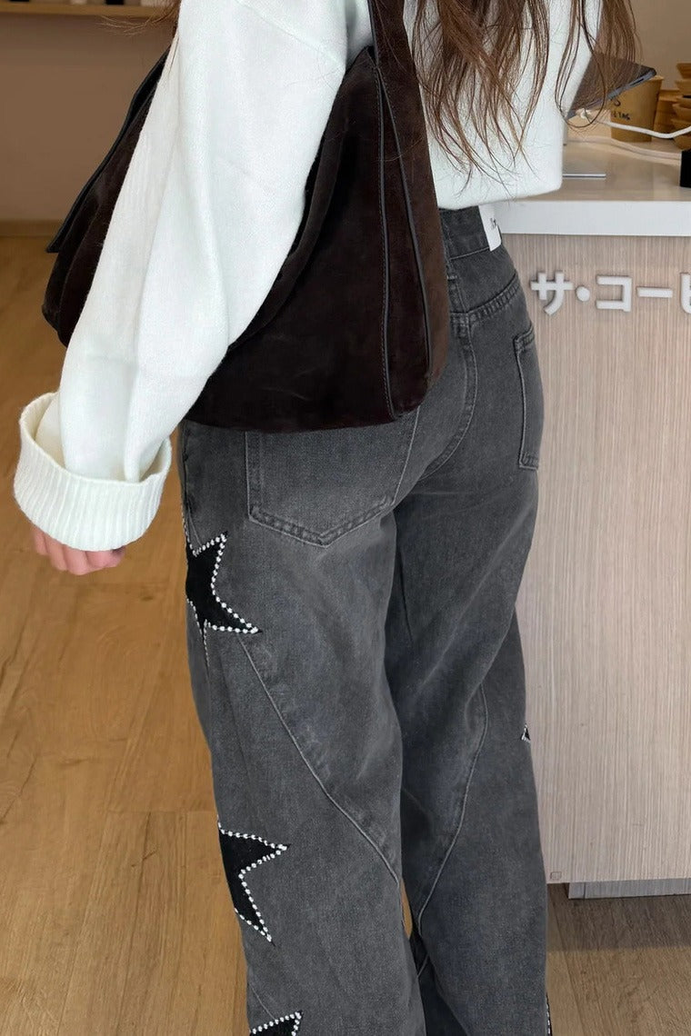 Casual Pocket Wide-Leg Jeans LavishDaily