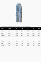 Multi-pocket Straight Washable Jeans Lavish Daily