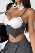 Clubwear Tie Bust Corset Cami Top Lavish Daily