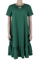 Plus Size Ruffle Hem Loose Dress Lavish Daily