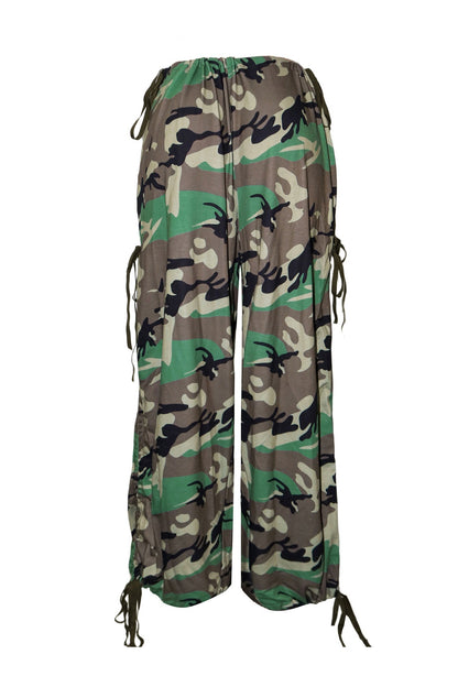 Oversized Drawstring Parachute Pants Lavish Daily