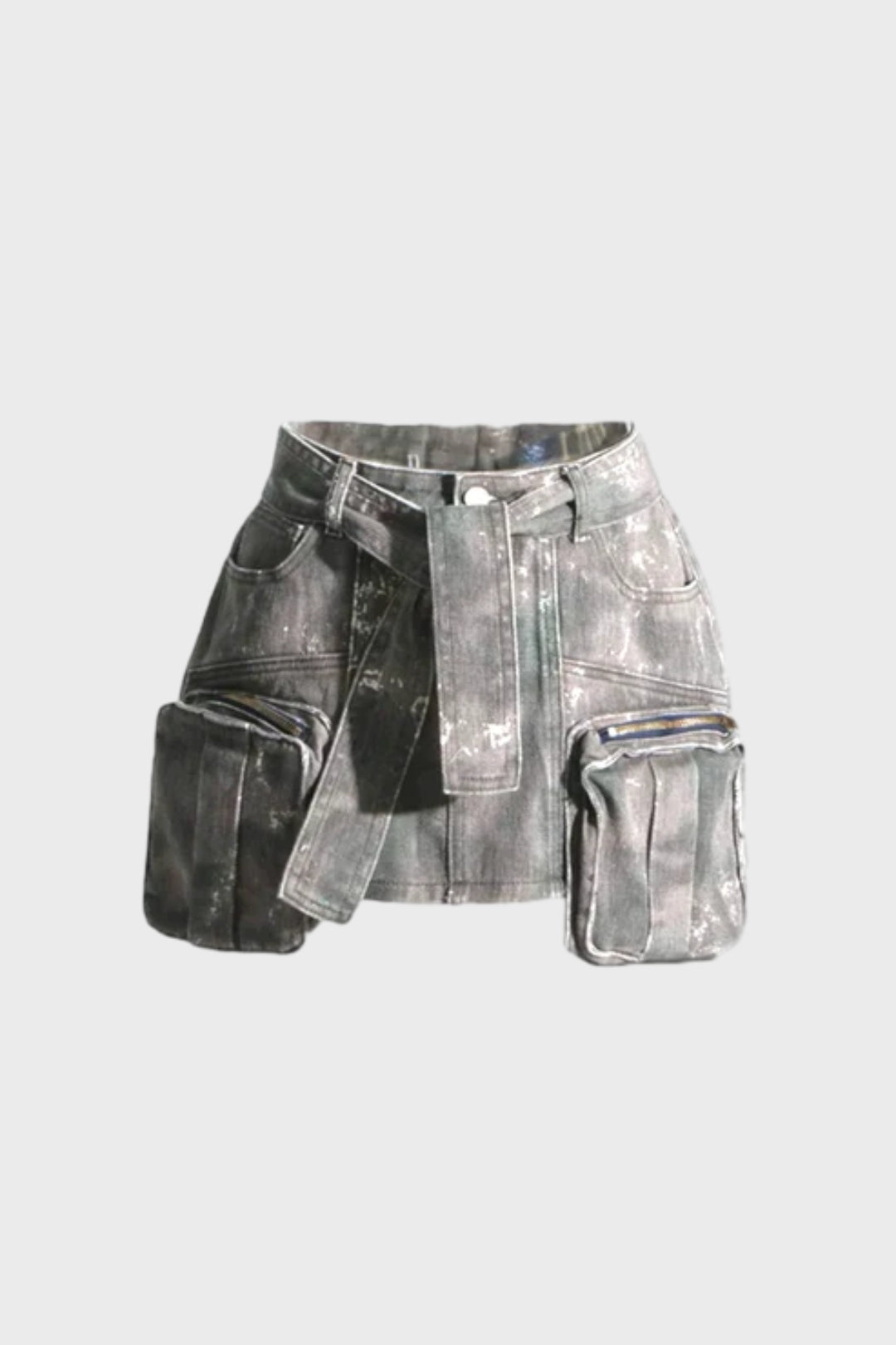 Camouflage Slim Patchwork Pocket Cargo Skirt Lavish Daily