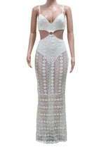 Strapless V-Neck Lace Sheer Bodycon Dress Lavish Daily