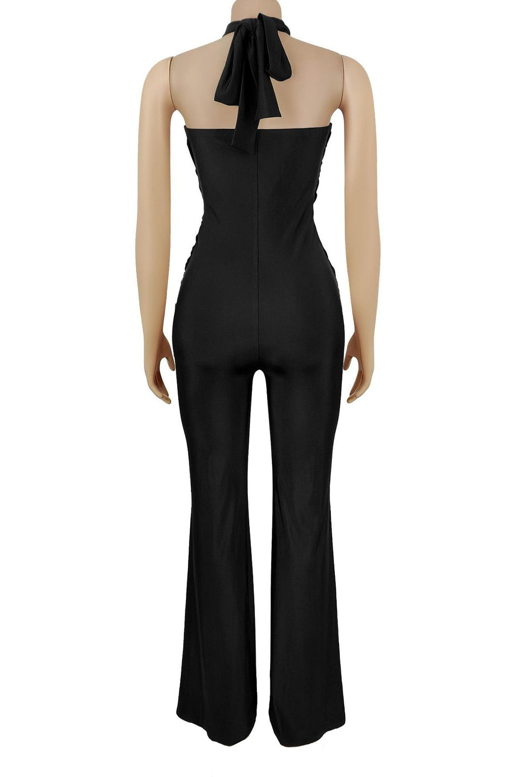 Halter Neck Wide-Leg Jumpsuit Lavish Daily