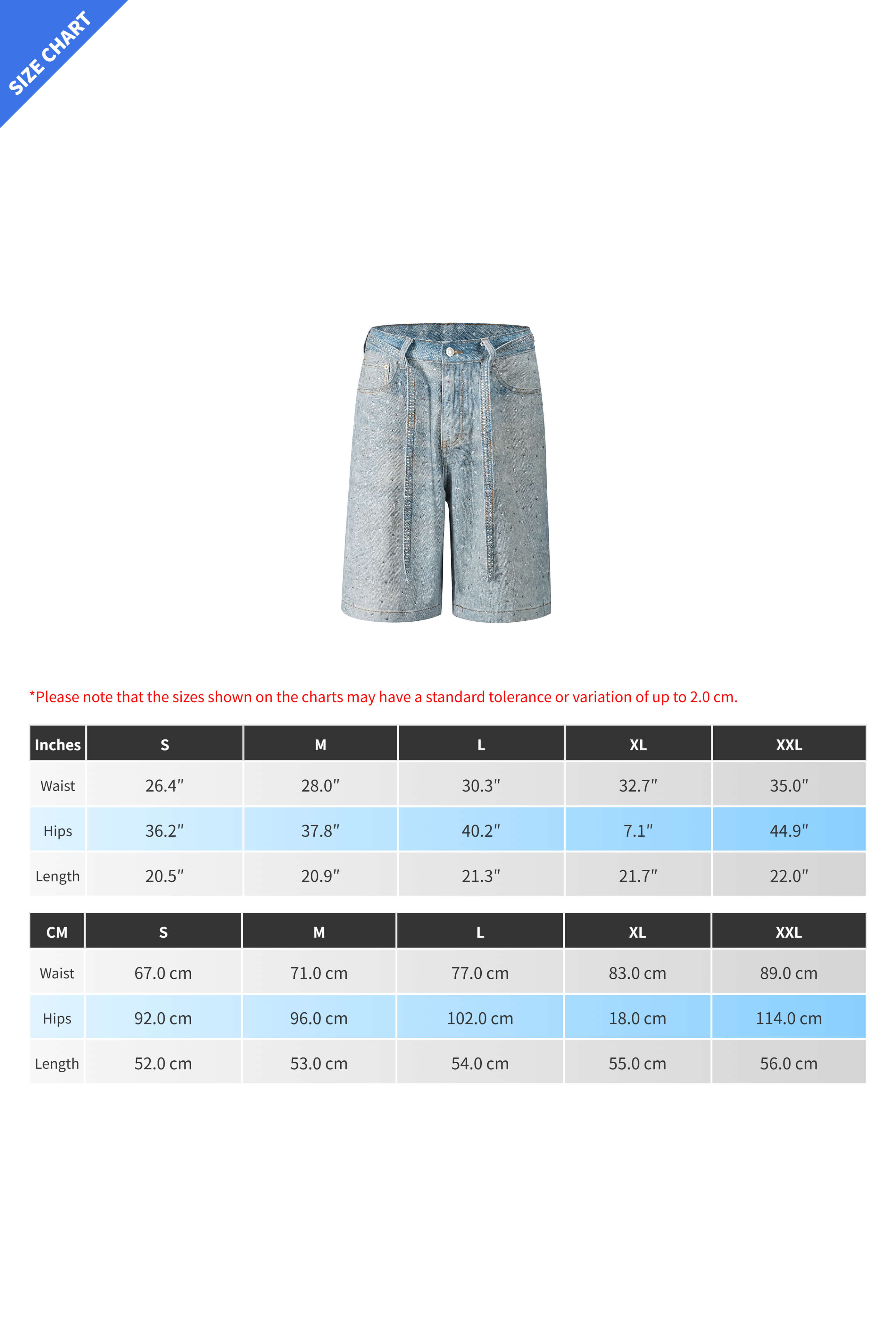 Loose Fit Denim Capri Pants with Rhinestones Lavish Daily