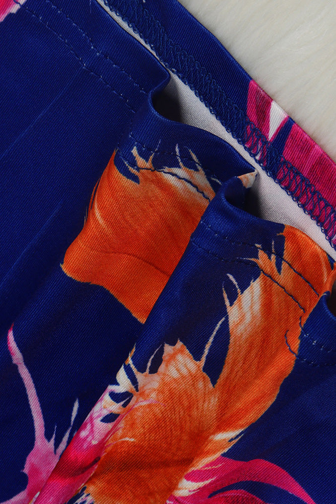 Printed Pants with Long Cardigan Set Lavish Daily