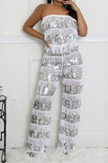 Fringe Sequin Pants Set Lavish Daily