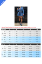 Casual Washed Denim Skirt Set Lavish Daily