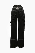 Mid Rise Loose Fit Denim Pants Lavish Daily