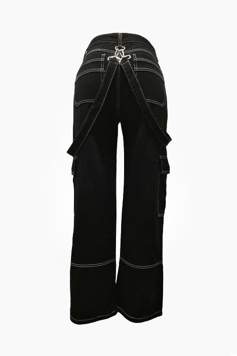 Mid Rise Loose Fit Denim Pants Lavish Daily