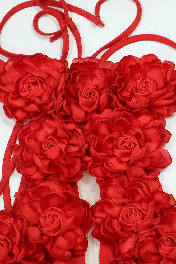 Halter Floral Maxi Dress Lavish Daily