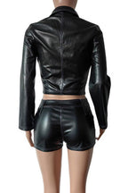Leather Short Set Lavish Daily