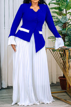 Plus Size Casual V Neck Long Sleeve Pants Sets Lavish Daily