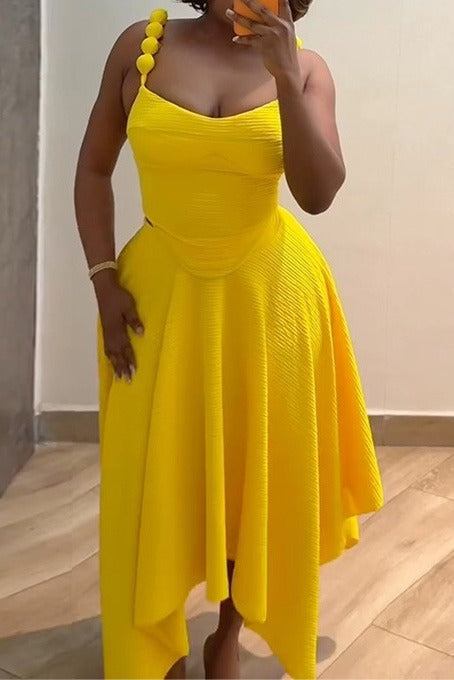 Solid Cami Top & High Waist Skirt Set Lavish Daily