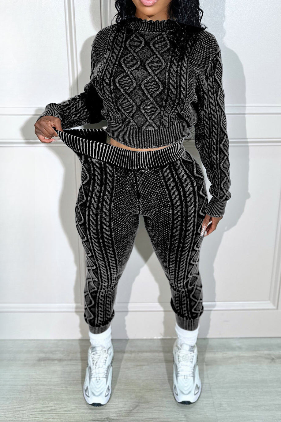 Mineral Washed Jogger Set Lavish Daily