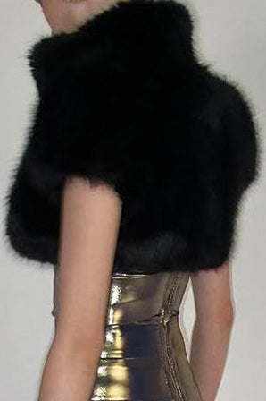 Cropped Faux Fur Jacket Lavish Daily