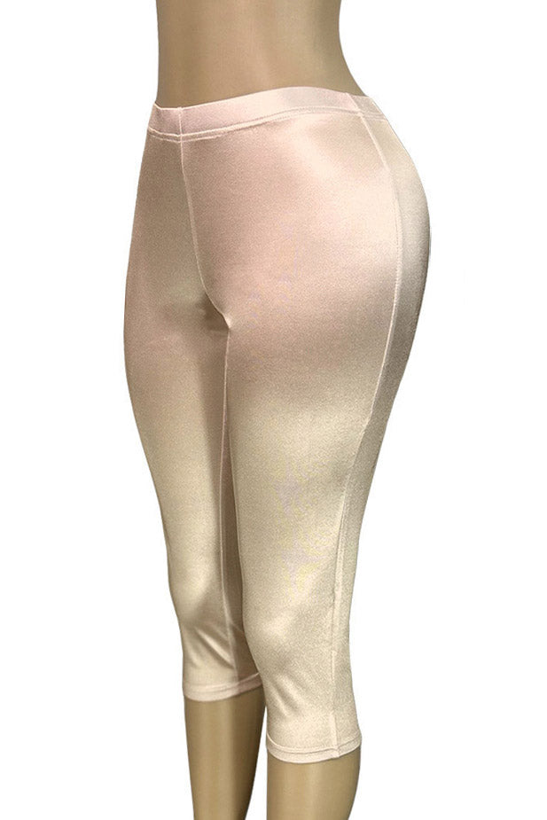 Stretch Satin Capri Pants Lavish Daily