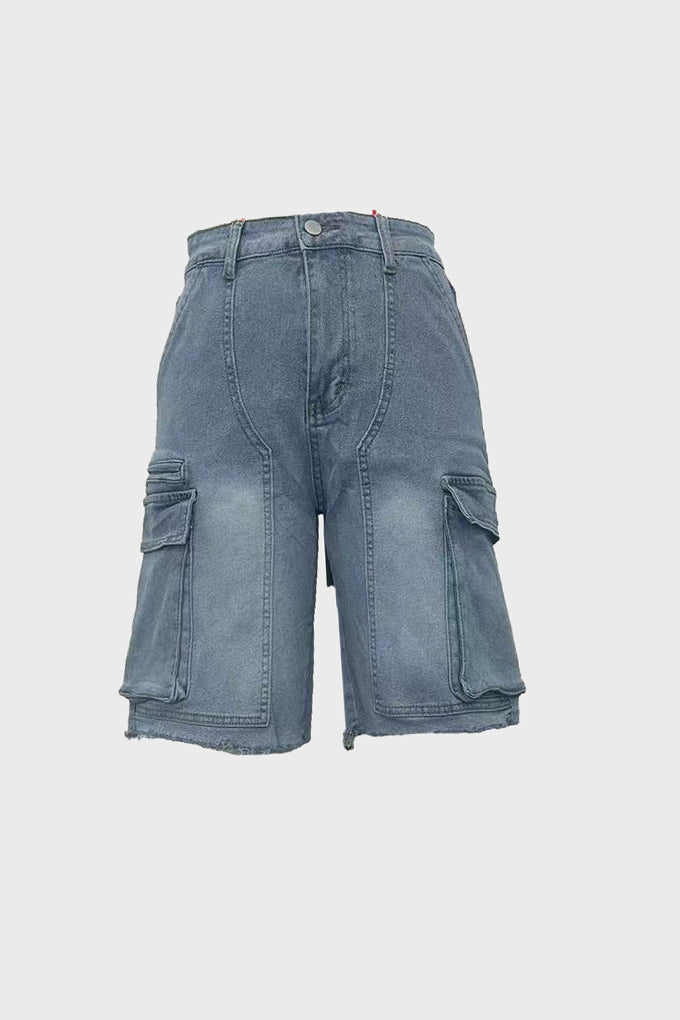 Pocket Denim Shorts Lavish Daily