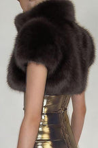 Cropped Faux Fur Jacket Lavish Daily