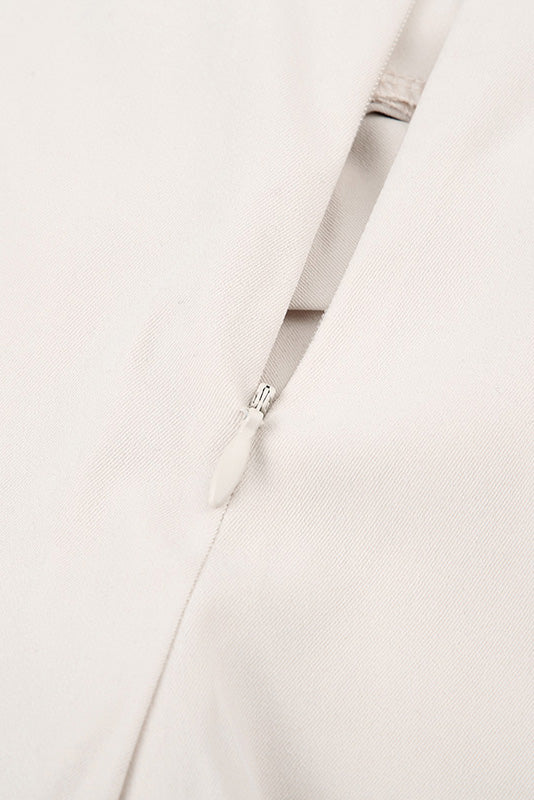 Solid Knot Low Waist Wide Leg Pants Lavish Daily