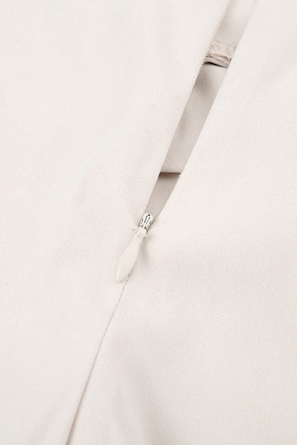 Solid Knot Low Waist Wide Leg Pants Lavish Daily