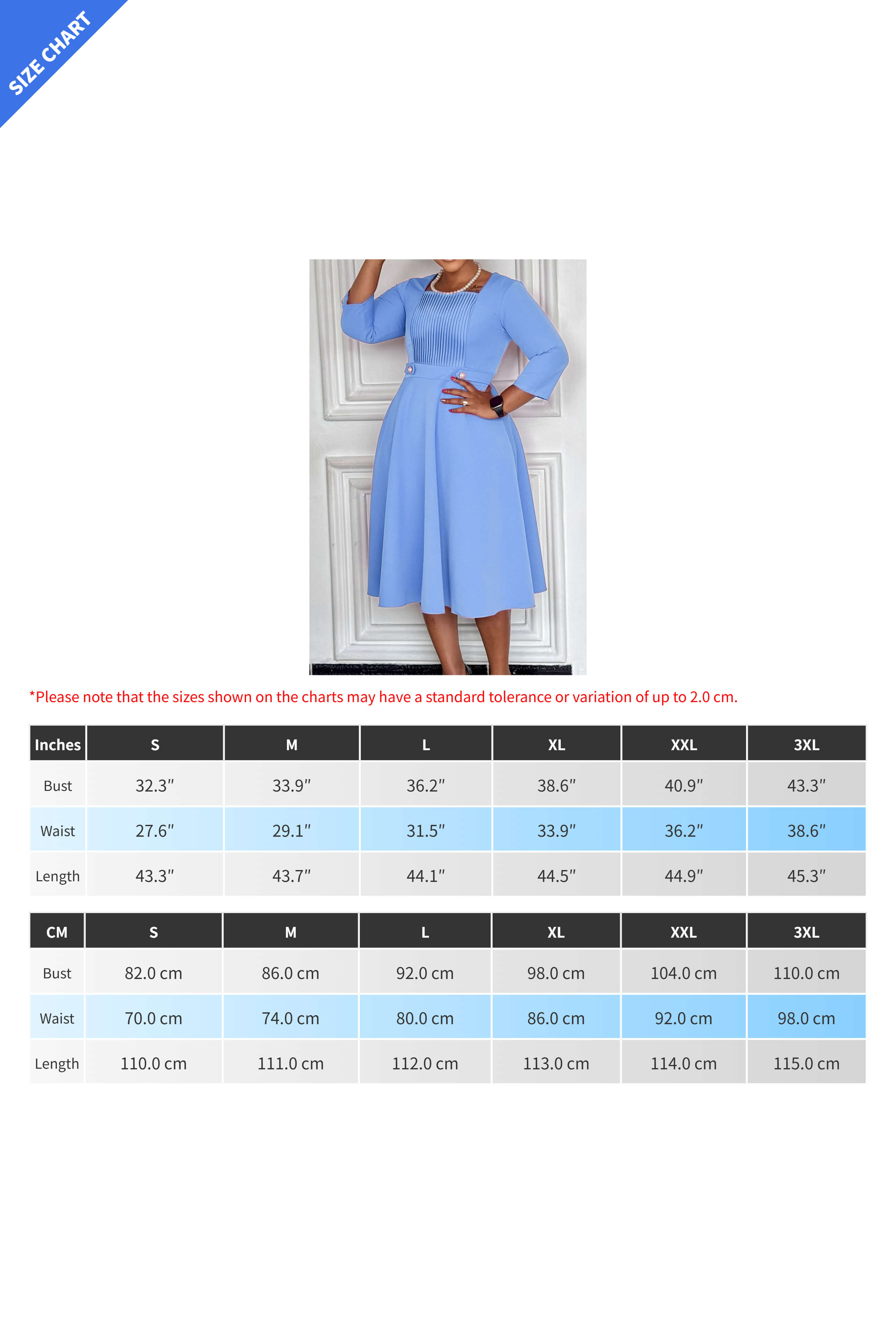 Square Neck Pleated Plus Size Waist Dress Lavish Daily