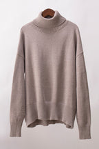 Turtleneck Long Sleeve Sweater Lavish Daily