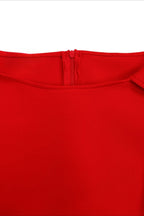 Off-Shoulder Ruffle Fit & Flare Midi Dress Lavish Daily