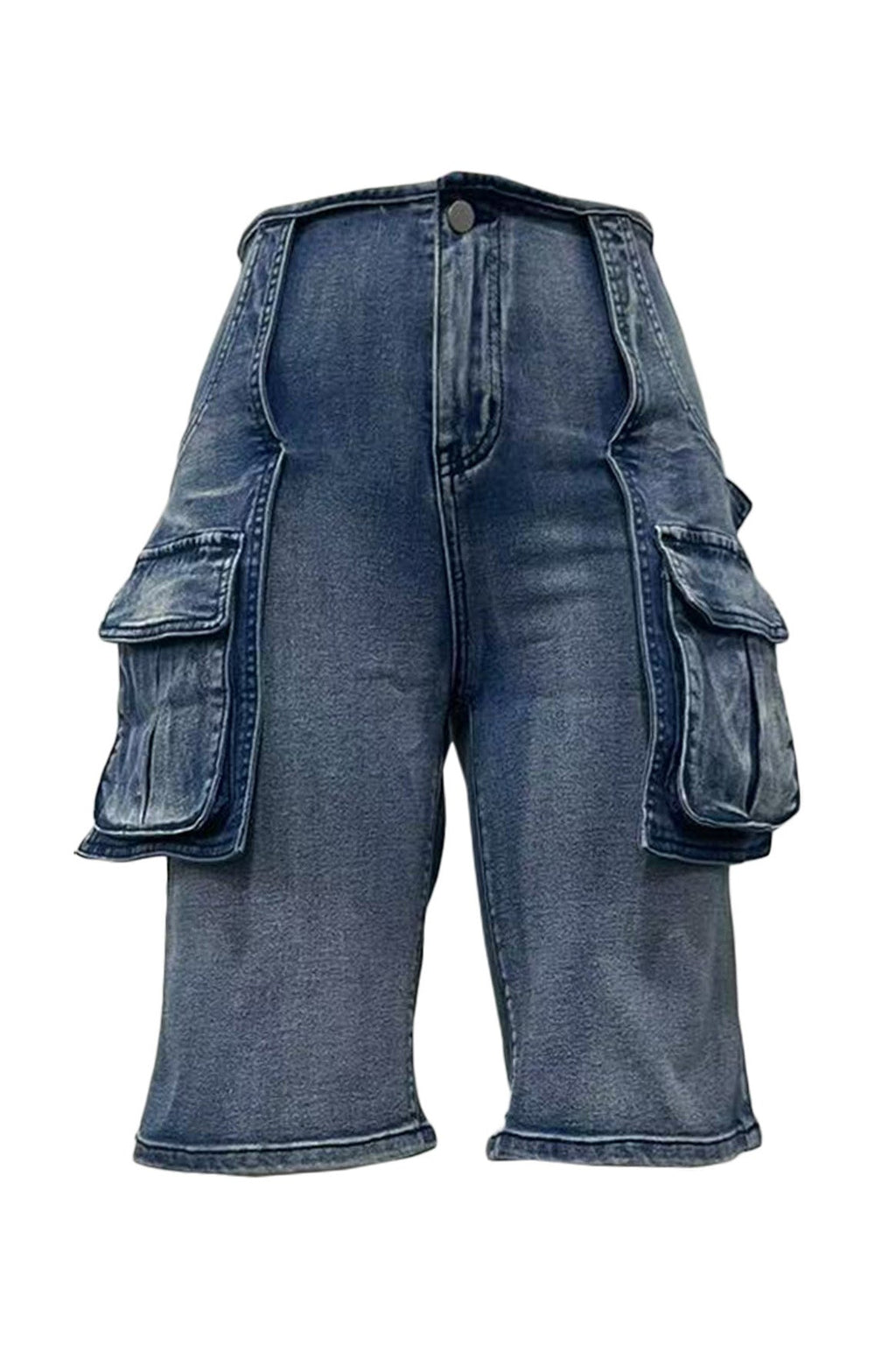 Retro Cargo Denim Shorts Lavish Daily