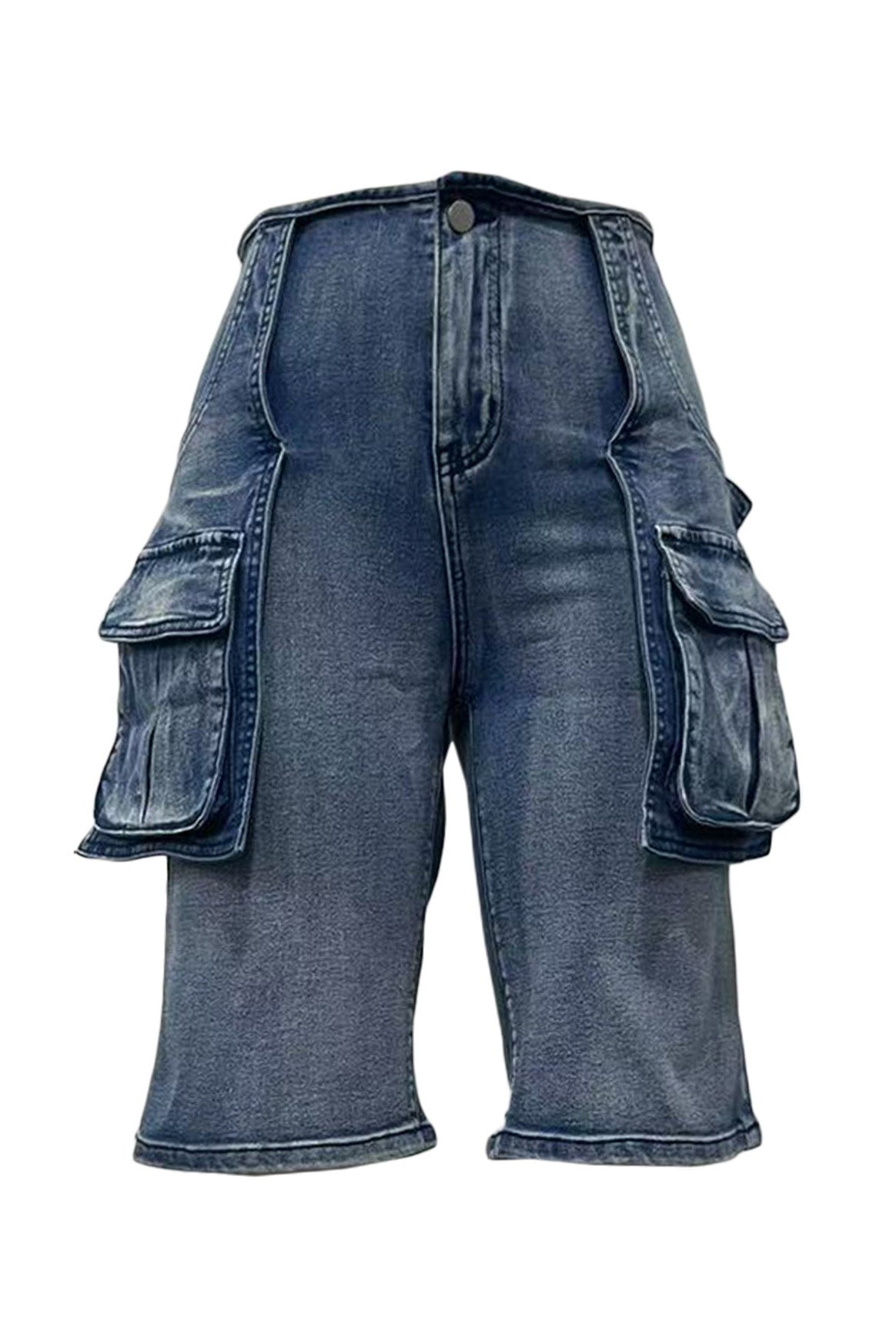 Retro Cargo Denim Shorts Lavish Daily