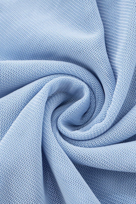 Mesh Cutout Cross Long Sleeve Bodycon Dress Lavish Daily