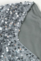 Sequin Slit Mini Bodycon Dress Lavish Daily