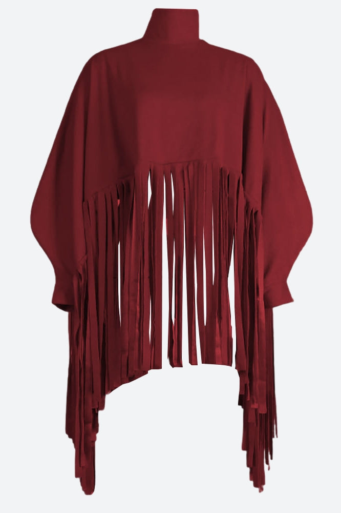 Plus Size Fringe Poncho Lavish Daily