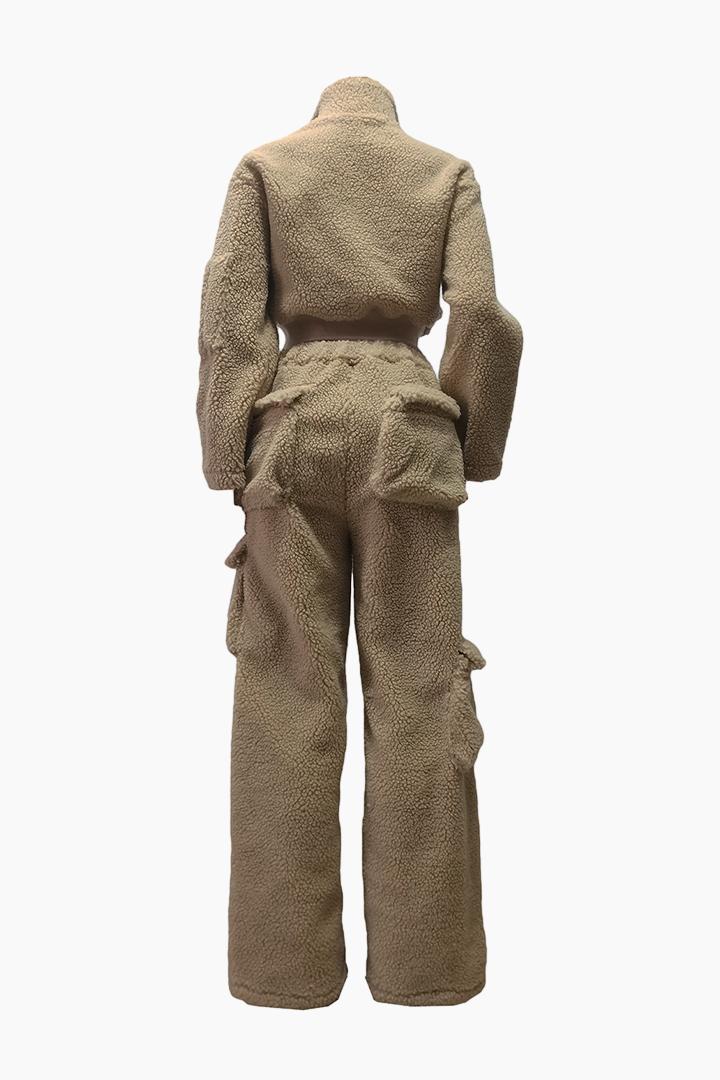 Fuzz Cargo Pants Sets Lavish Daily