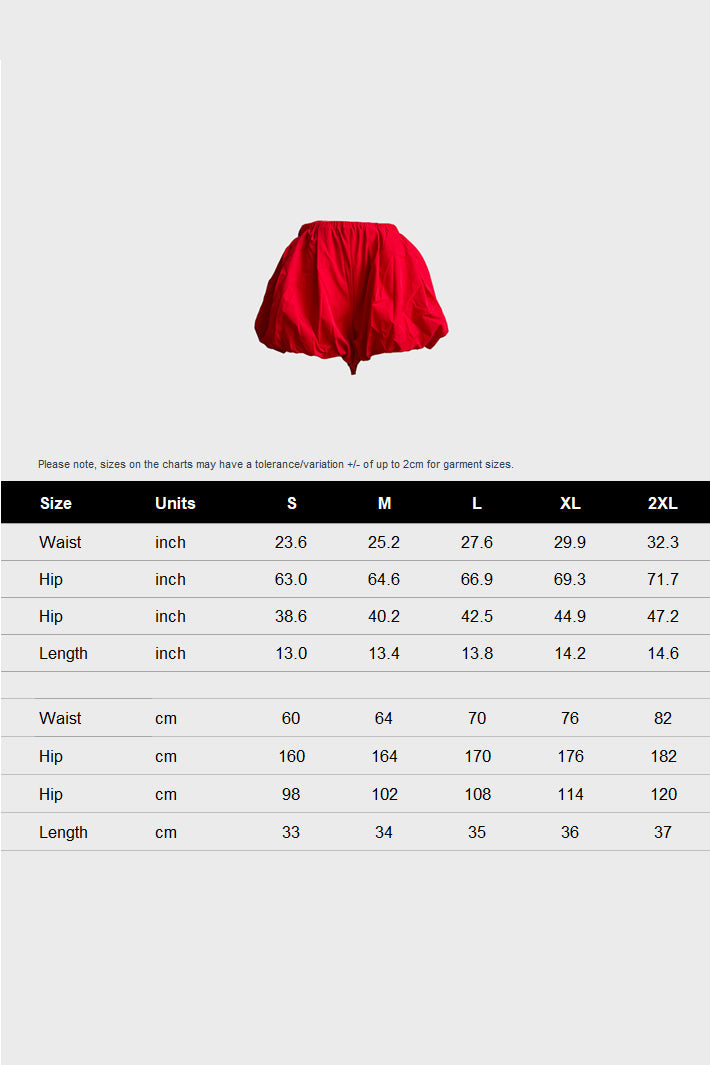 Bubble High Waist Puffy Pleated Shorts Lavish Daily