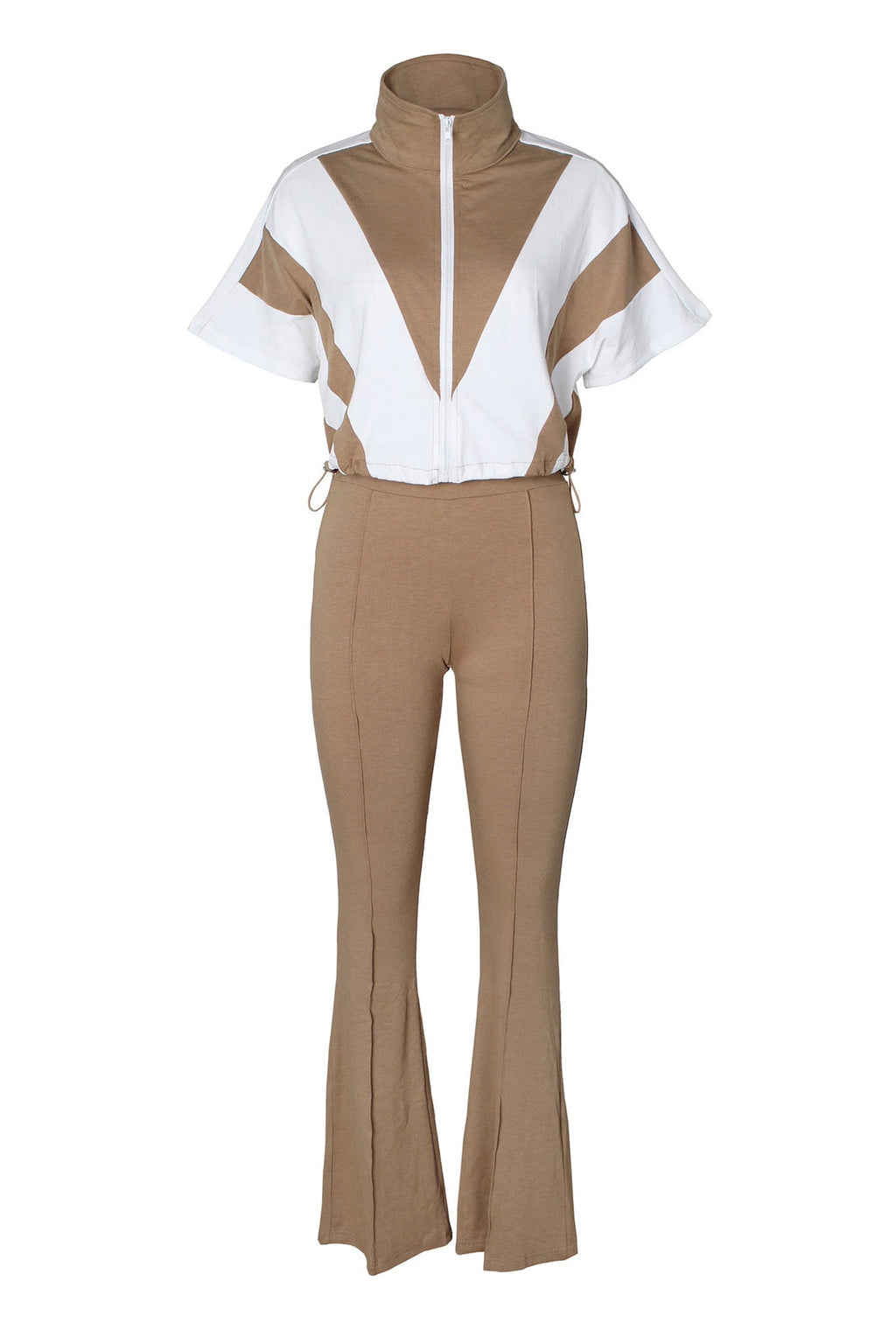 Elastic Waist Colorblock Sport 2-Piece Set Lavish Daily