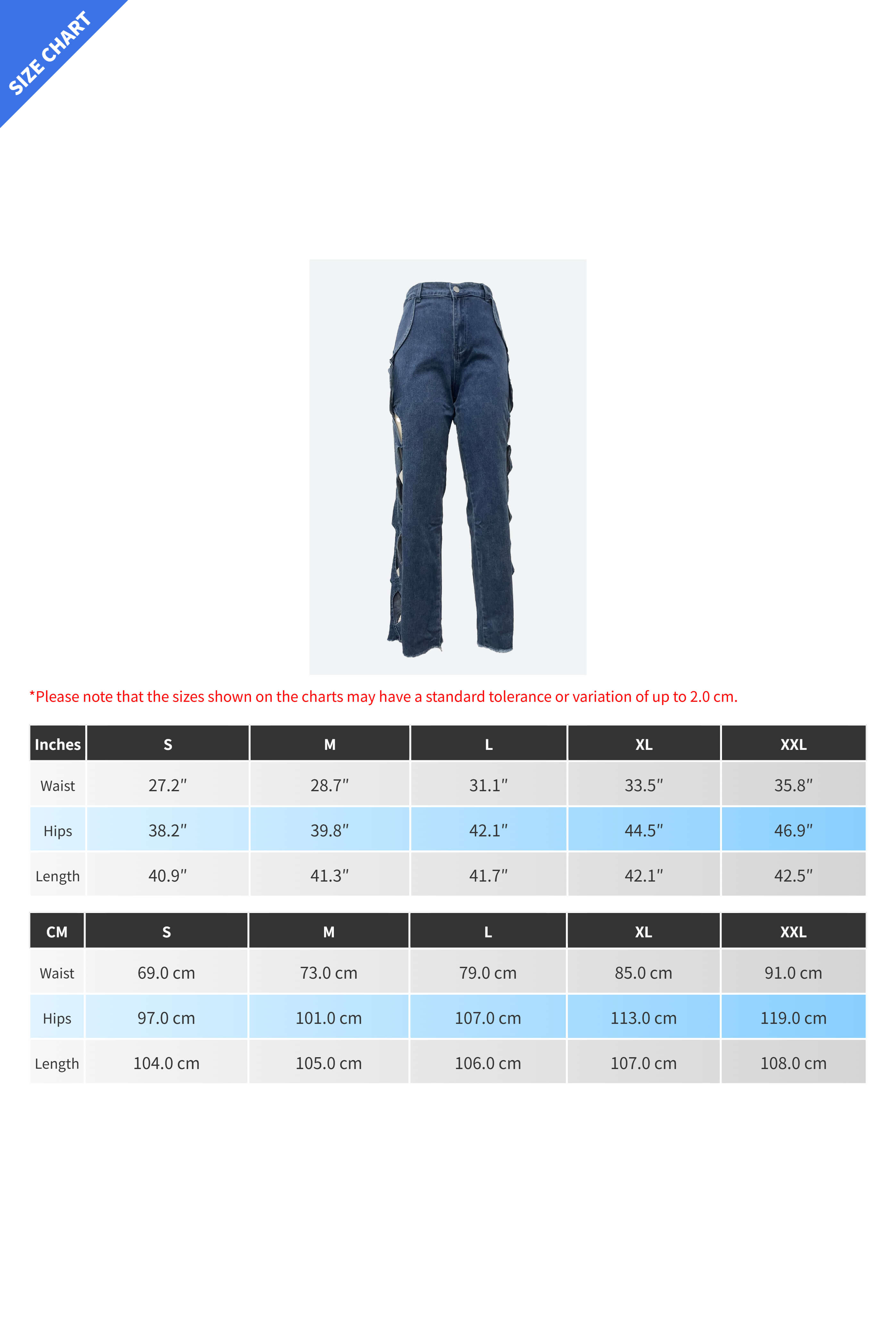 High-Waist Cut-out Jeans Lavish Daily