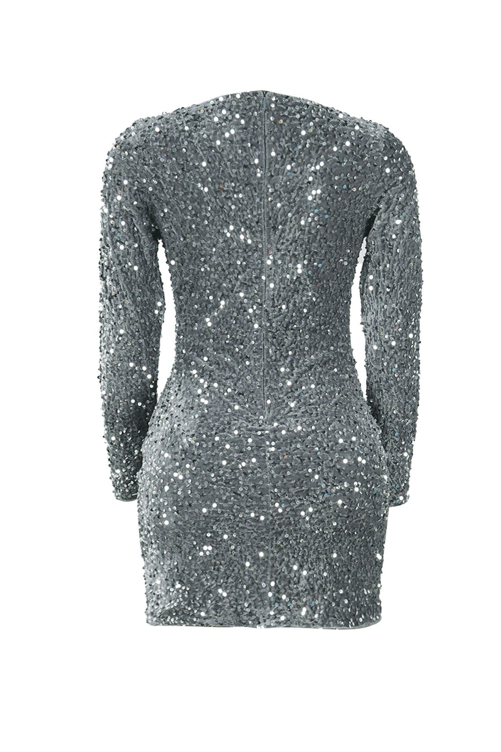 Sequin Slit Mini Bodycon Dress Lavish Daily