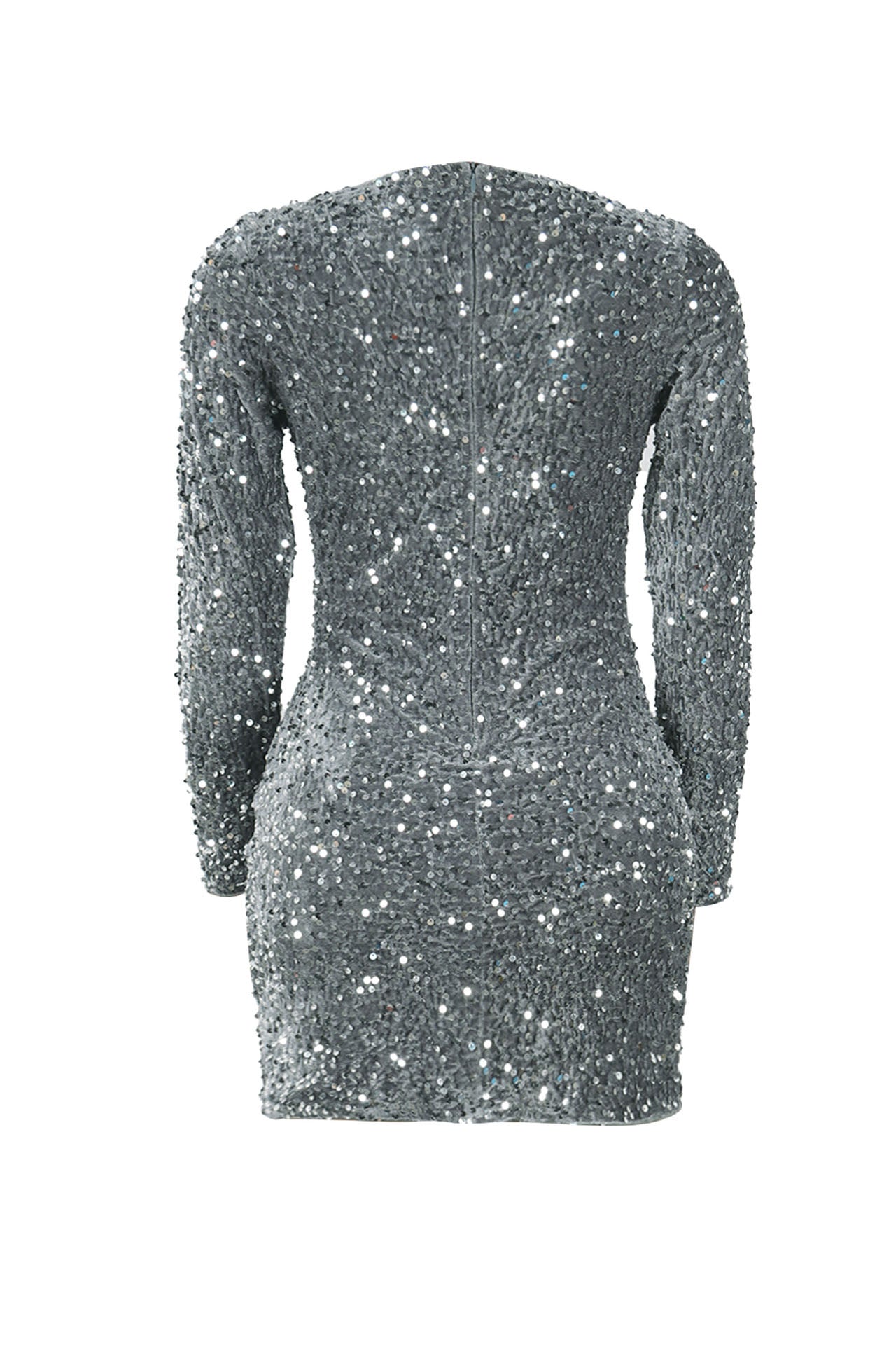 Sequin Slit Mini Bodycon Dress Lavish Daily