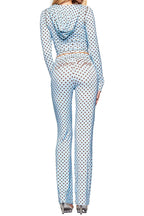 Polka Dot Zip Crop & Flare Set Lavish Daily