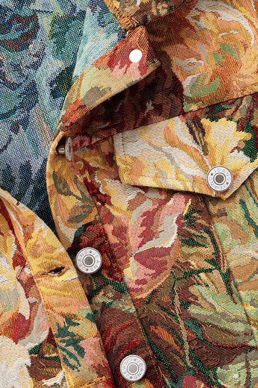 Floral Cropped Jacket Lavish Daily