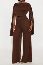 Draped Pant Set Lavish Daily