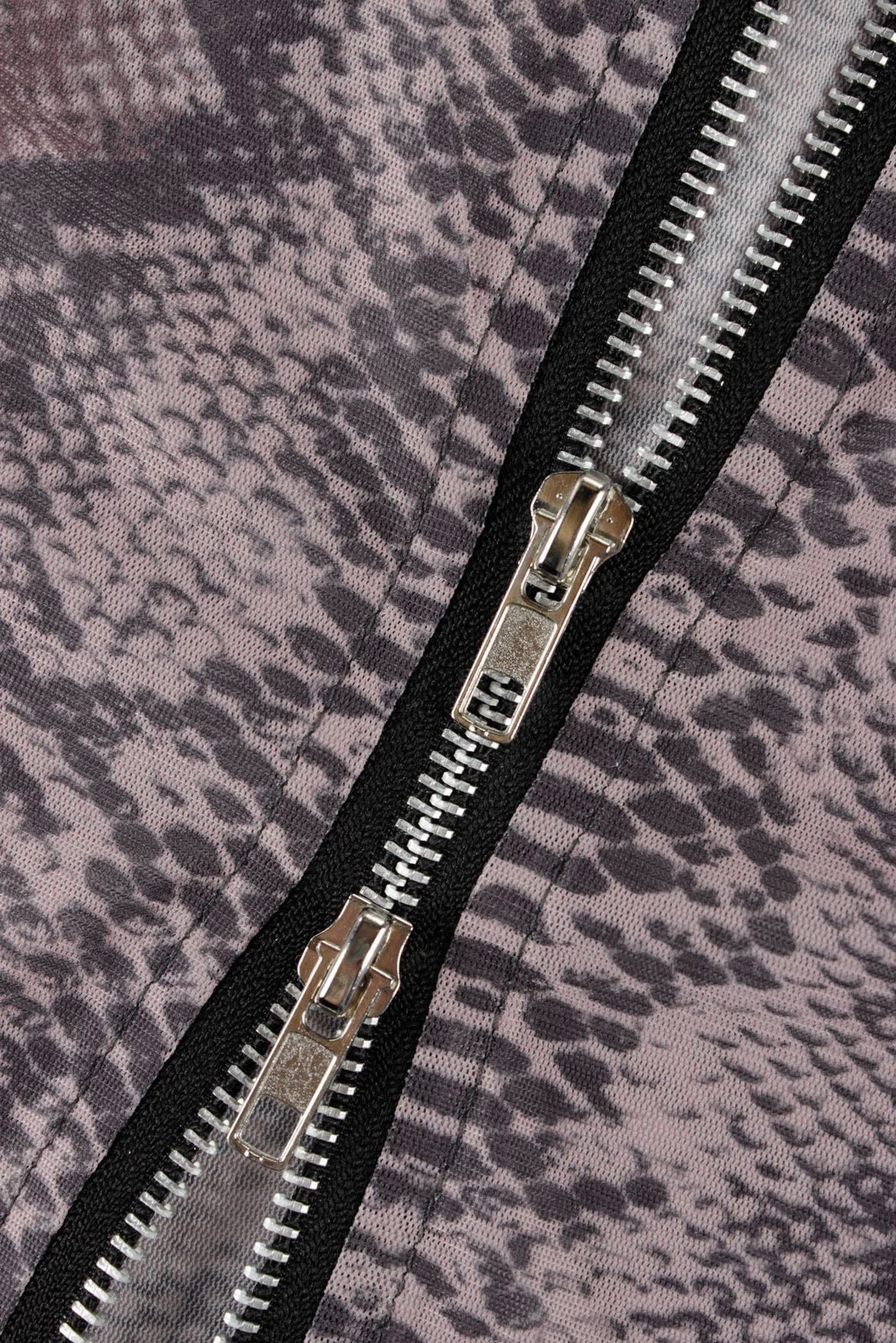 Snake Zip Ruched Top and Pants Set LavishDaily