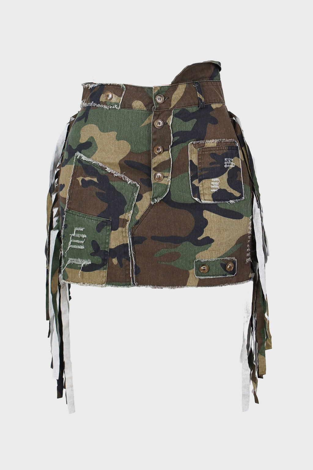 Camouflage Tassel Skirt Lavish Daily