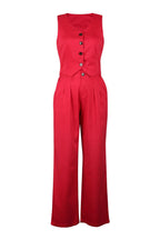 Linen Sleeveless Suit Set for Work Office Lavish Daily